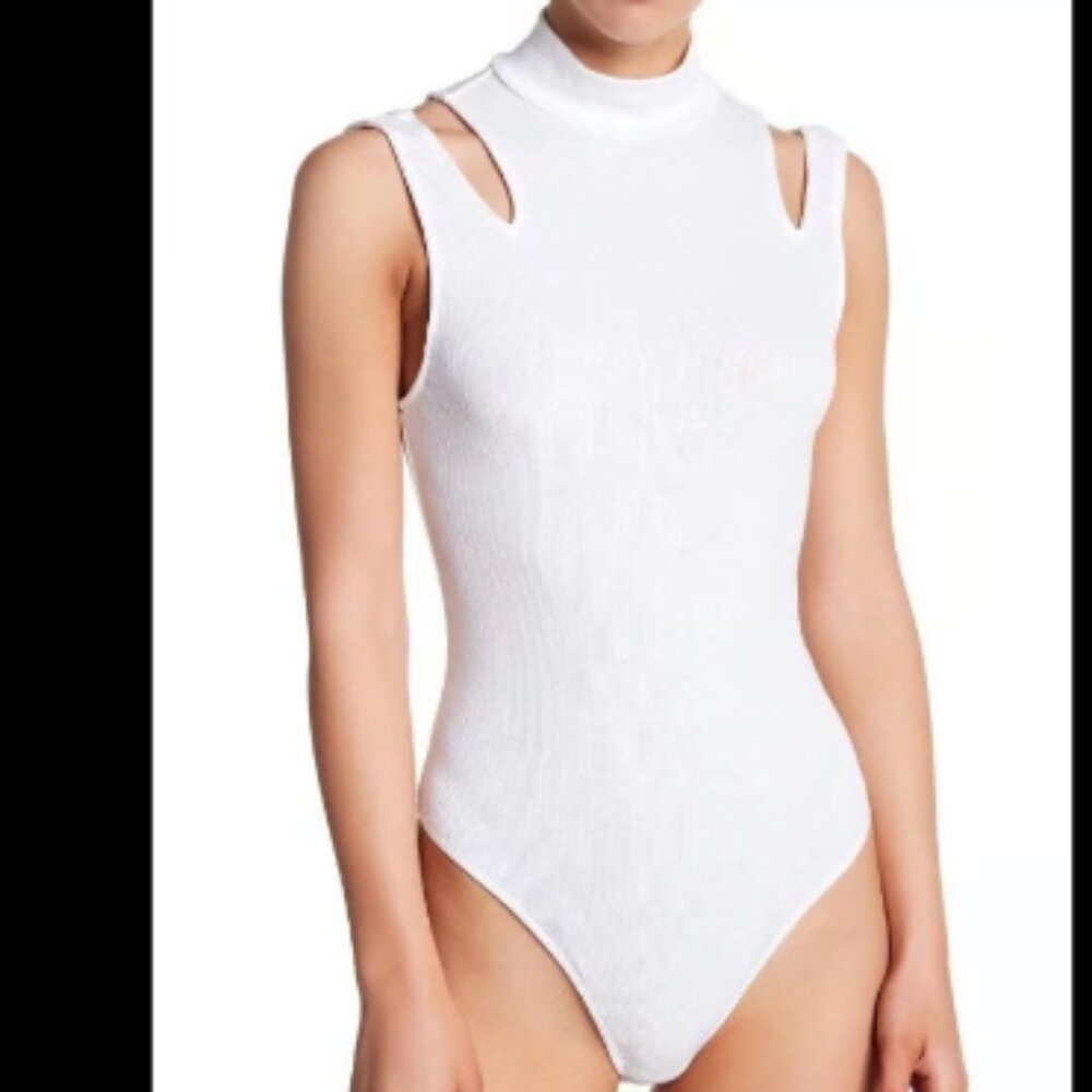 Free People shoulder cutout Bodysuit - Sz S